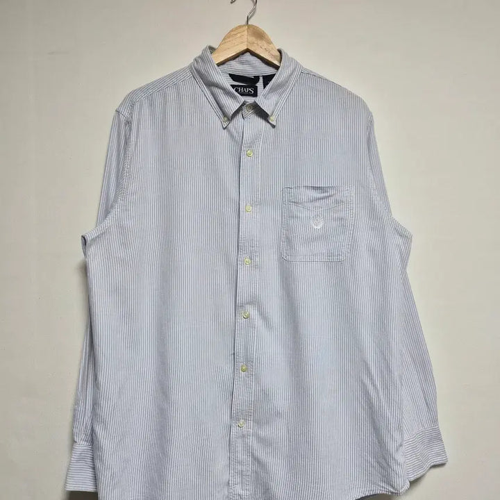 [BUNJANG] Chaps Stripe Oxford Shirt L / 챕스Chaps 스트라이프 옥스포드 셔츠 L - S383