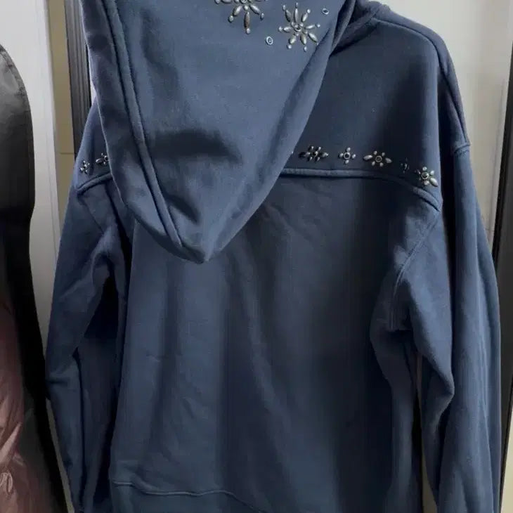 [SOLD OUT] 파르티멘토 웨스턴 젬스톤 네이비 후드집업
