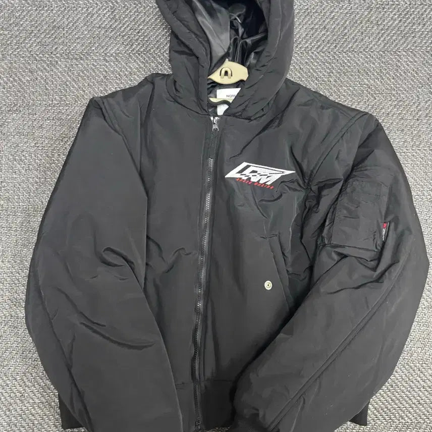 [BUNJANG] Nomanyual Hooded Bomber Jacket - Black / 노매뉴얼 후드 봄버 자켓 블랙