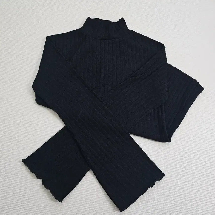[BUNJANG] Black Turtleneck 3-Piece Bundle Set / 
