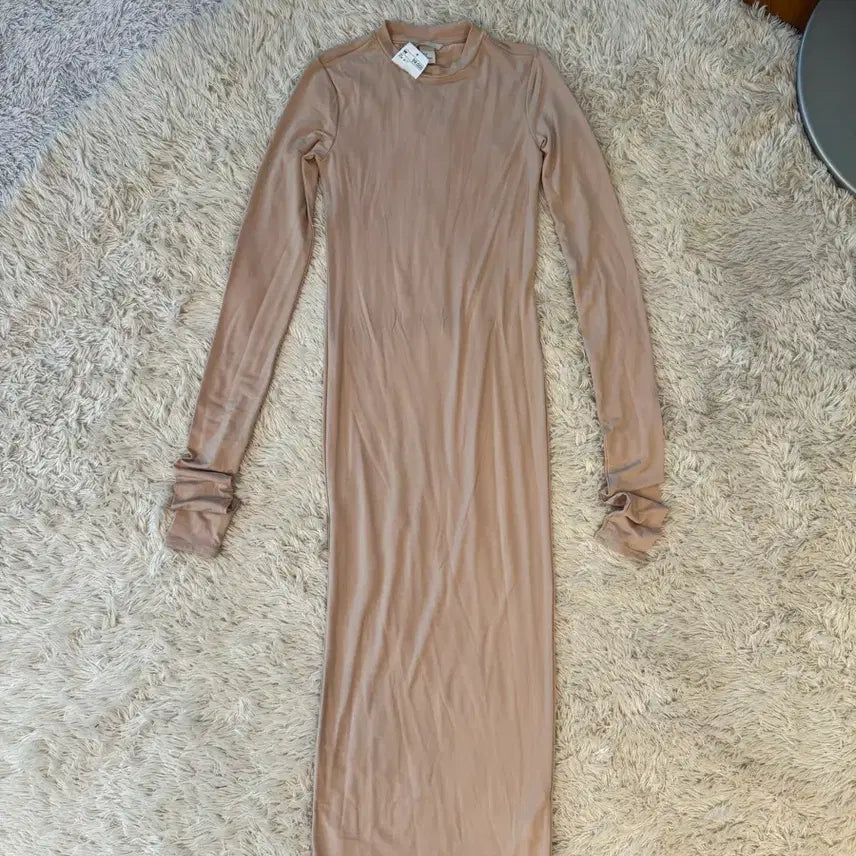 [BUNJANG] H&amp;M Beige Long Dress / *새상품* h&amp;m 베이지 롱 원피스
