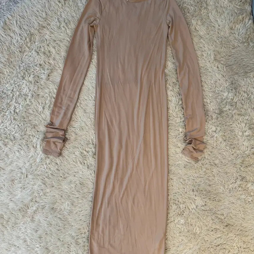 [BUNJANG] H&amp;M Beige Long Dress / *새상품* h&amp;m 베이지 롱 원피스