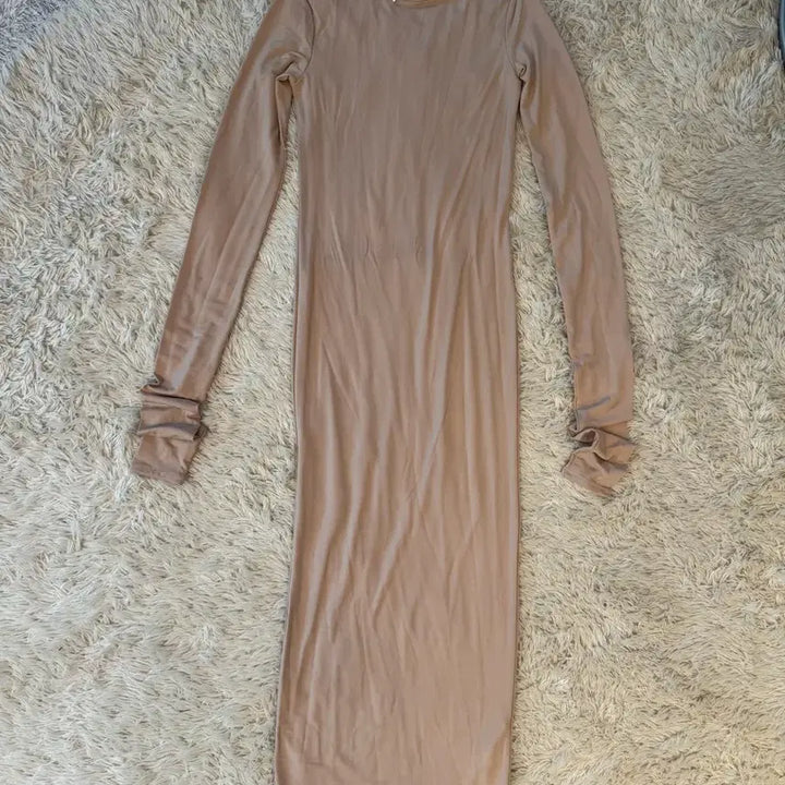 [BUNJANG] H&amp;M Beige Long Dress / *새상품* h&amp;m 베이지 롱 원피스