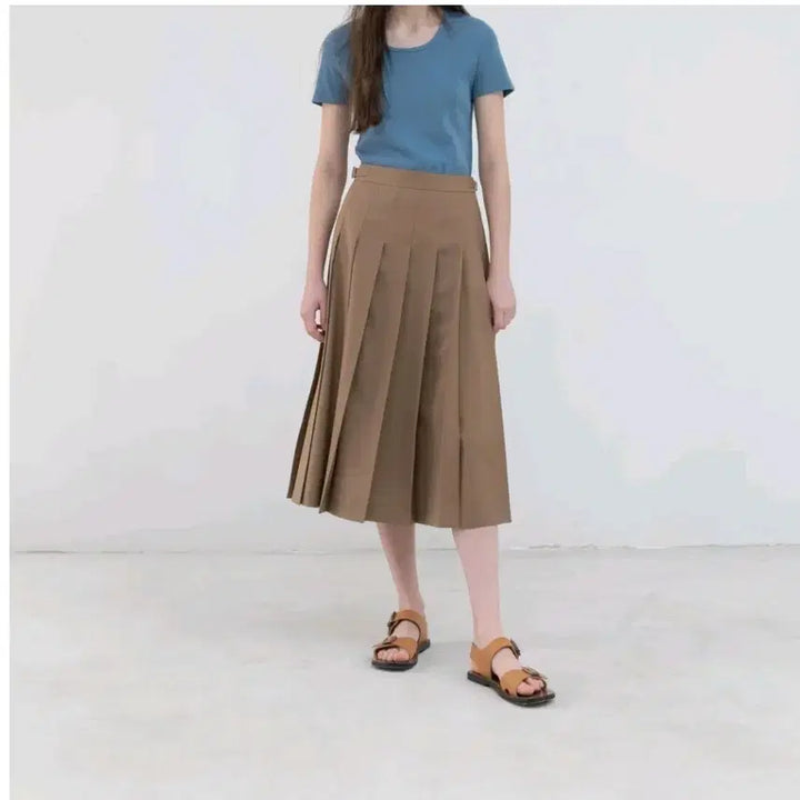 [BUNJANG] High-Quality Summer Wool Long Skirt / 고퀄 여름울 롱 스커트 새옷