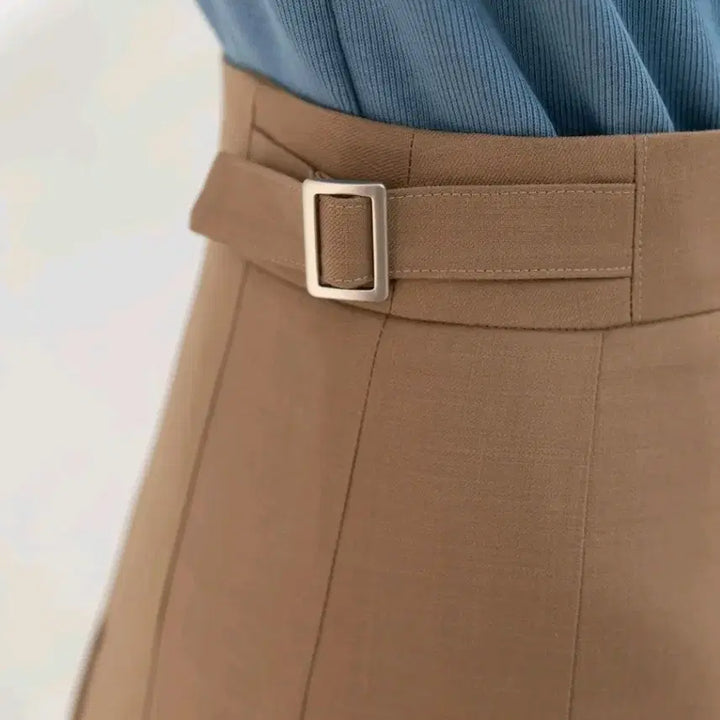 [BUNJANG] High-Quality Summer Wool Long Skirt / 고퀄 여름울 롱 스커트 새옷