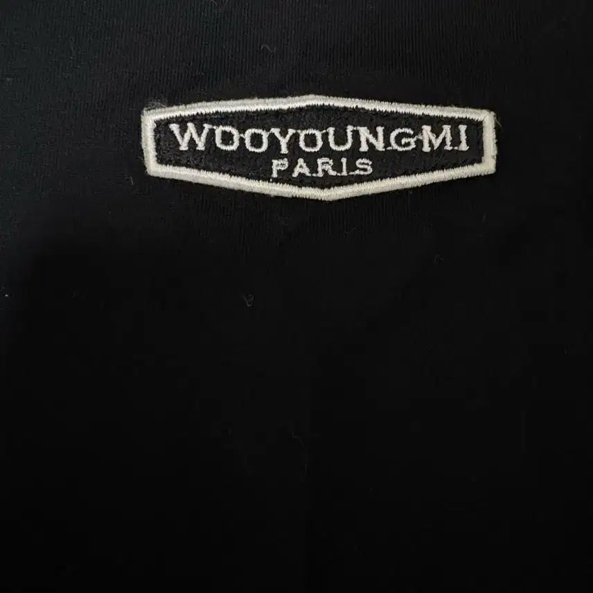 [BUNJANG] Wooyoungmi Embroidered Back Logo Short Sleeve T-Shirt / 우영미 자수 백로고 반팔