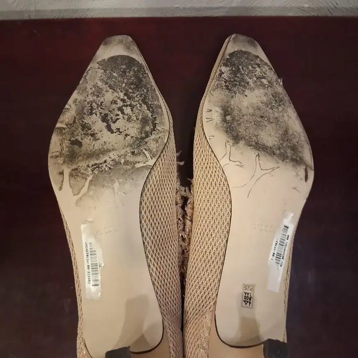 [BUNJANG] Time Gold Accent Pumps Heels / 타임 구두