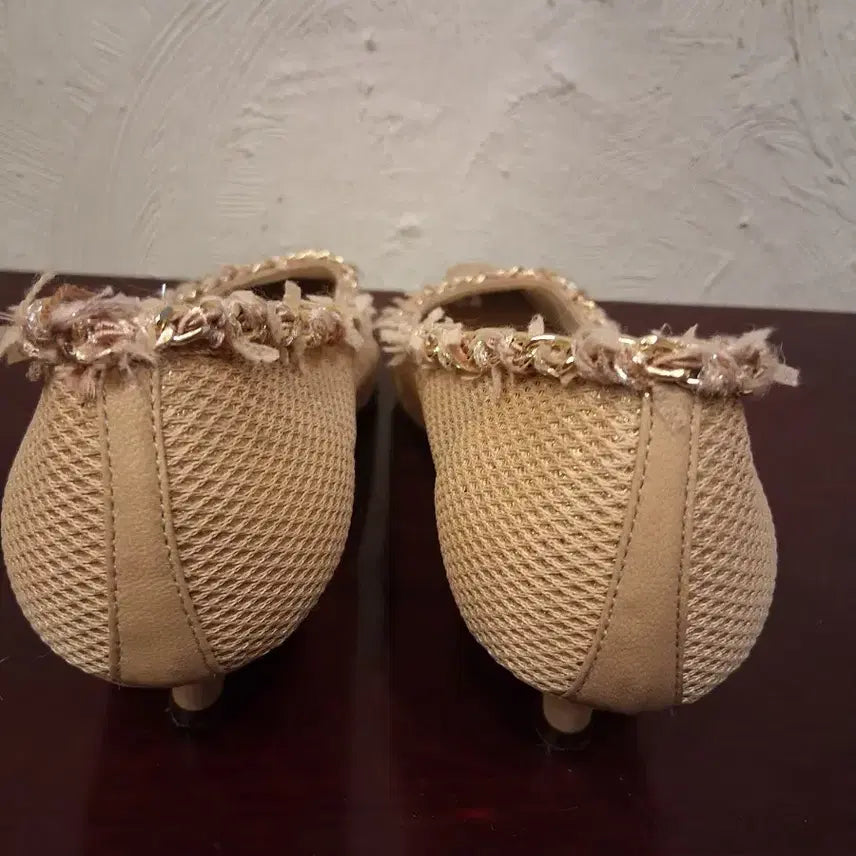 [BUNJANG] Time Gold Accent Pumps Heels / 타임 구두