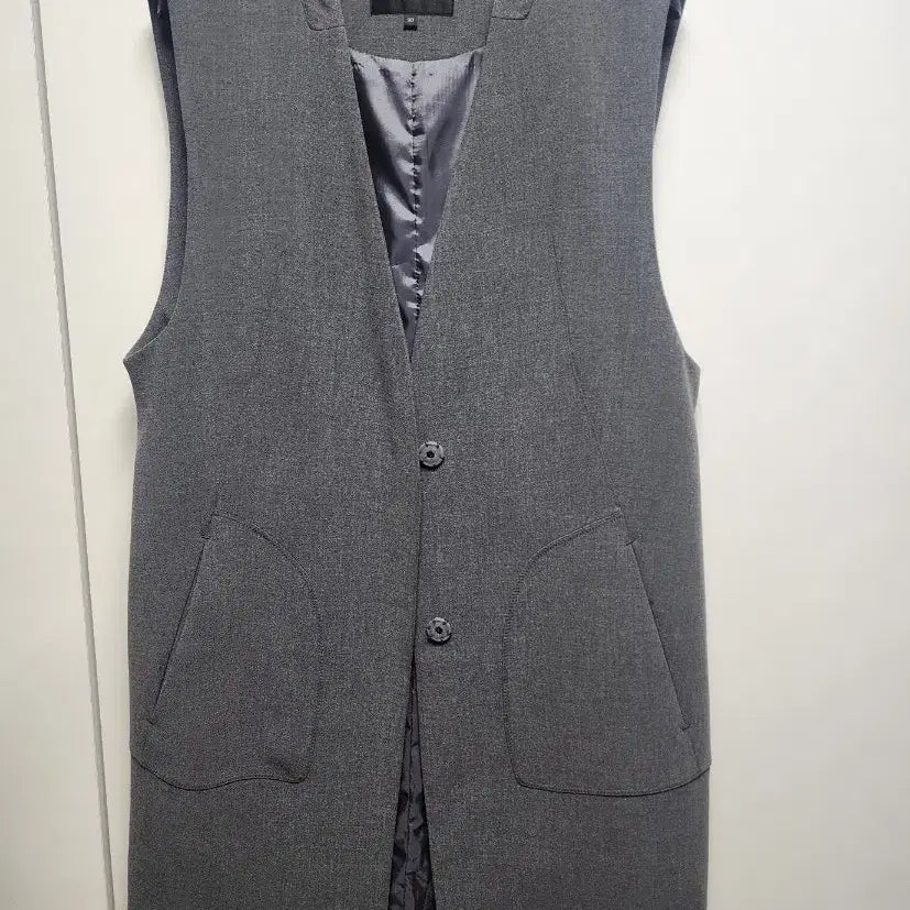 [BUNJANG] Gray Long Vest / 롱조끼