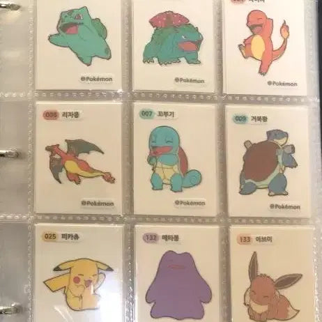 [BUNJANG] Pokemon Tteokbokki Stickers 1st &amp; 2nd Generation Full Set / 포켓몬 띠부씰 1세대+2세대 (3자리 단종씰) 전종 판매