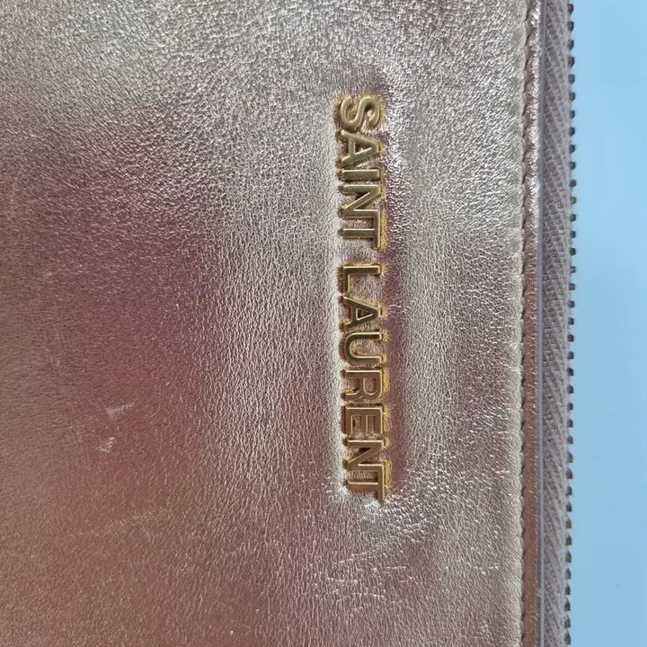 [BUNJANG] Saint Laurent Rose Gold Clutch Bag / 생로랑 클러치백