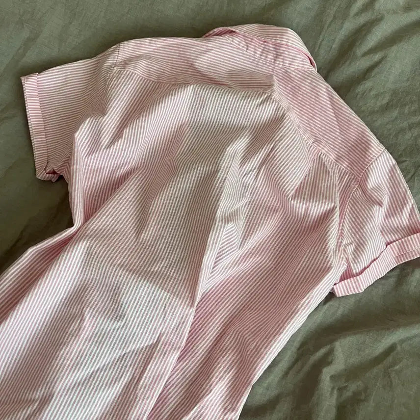[BUNJANG] Sienne Classic Logo Shirt Pink M / 시엔느 클래식 로고 셔츠 핑크 M