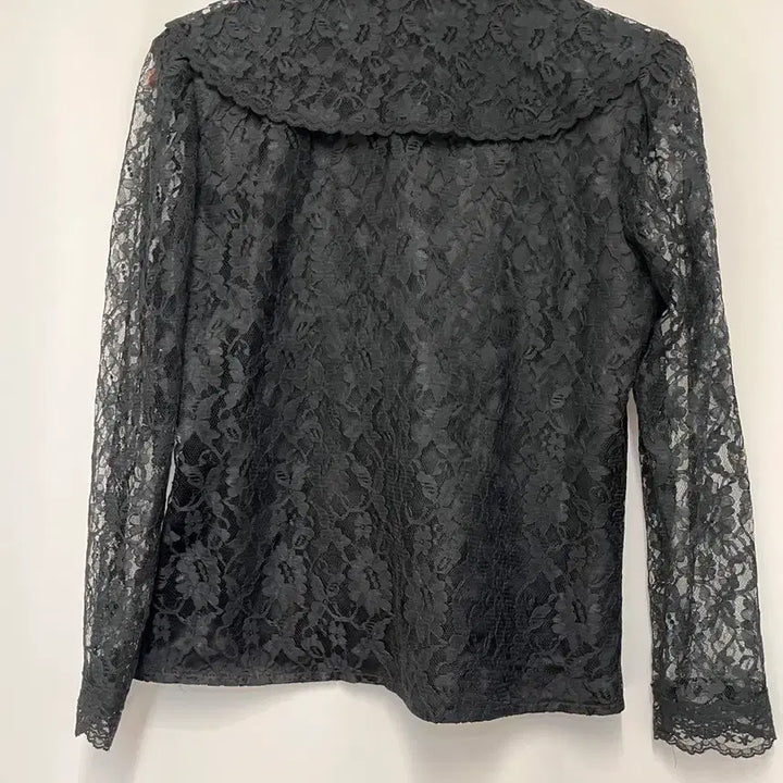 [BUNJANG] Gunne Sax Black Lace Ribbon Blouse / GUNNESAX 블랙 레이스 리본 블라우스