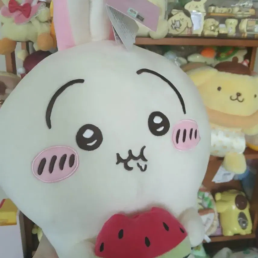 [BUNJANG] Chiikawa Usagi Watermelon Plush Large / 치이카와 우사기 수박 인형 대형