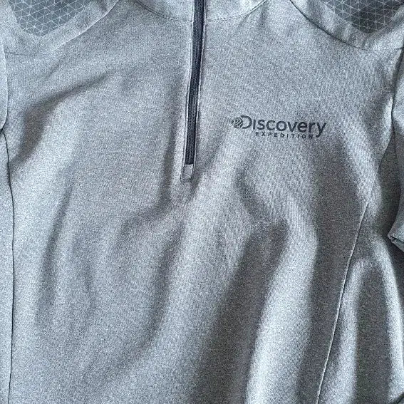 [BUNJANG] Discovery Gray Half-Neck Long Sleeve T-shirt (Women&