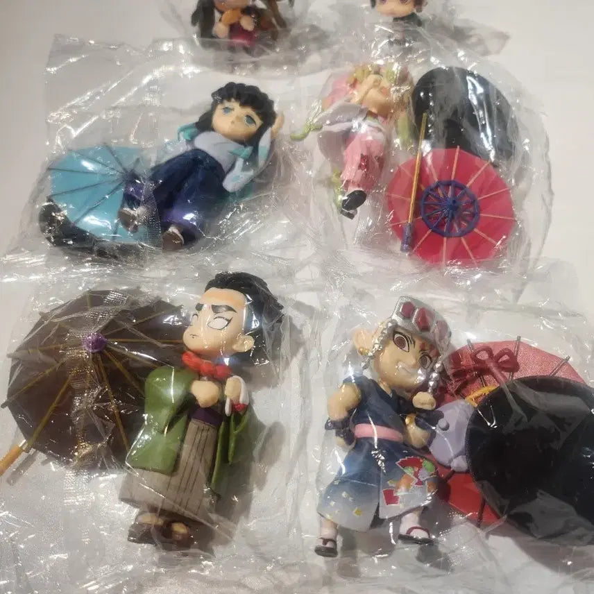 [BUNJANG] Demon Slayer Umbrella Acrylic Figure Bundle Set / 귀멸의 칼날 우산 아크릴 피규어 세트 6종 일괄 판매