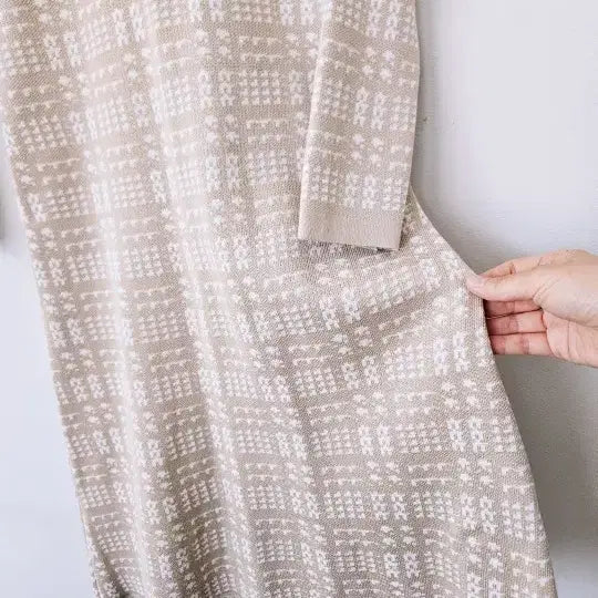 [BUNJANG] Beige Knit Dress / 베이지 니트원피스