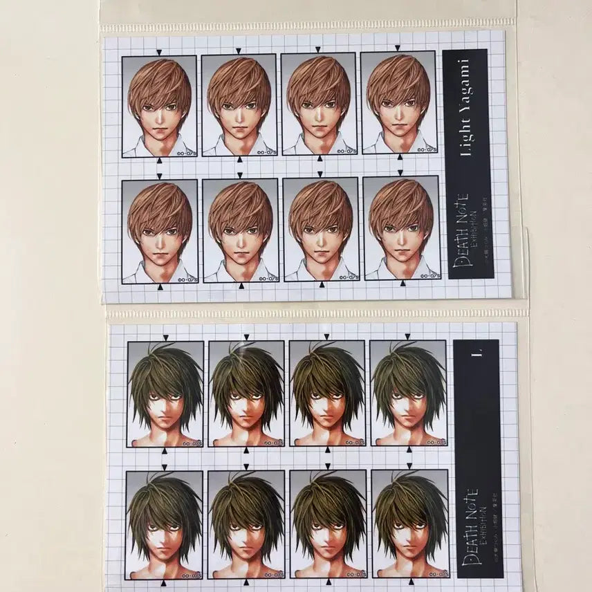 [BUNJANG] Death Note Original Art Exhibition Light &amp; L Sealed Photo / 데스노트 원화전 증명사진 라이토, 엘 미개봉