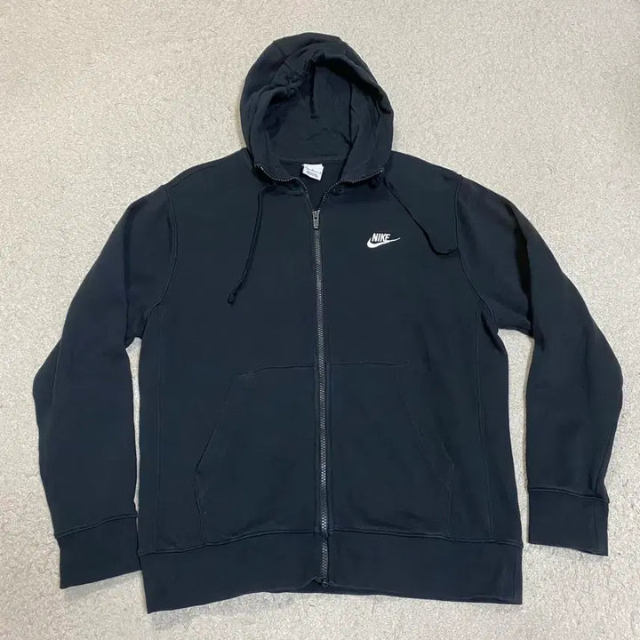 [BUNJANG] Nike Hooded Zip-up Black L / 나이키 후드집업 블랙 L 100