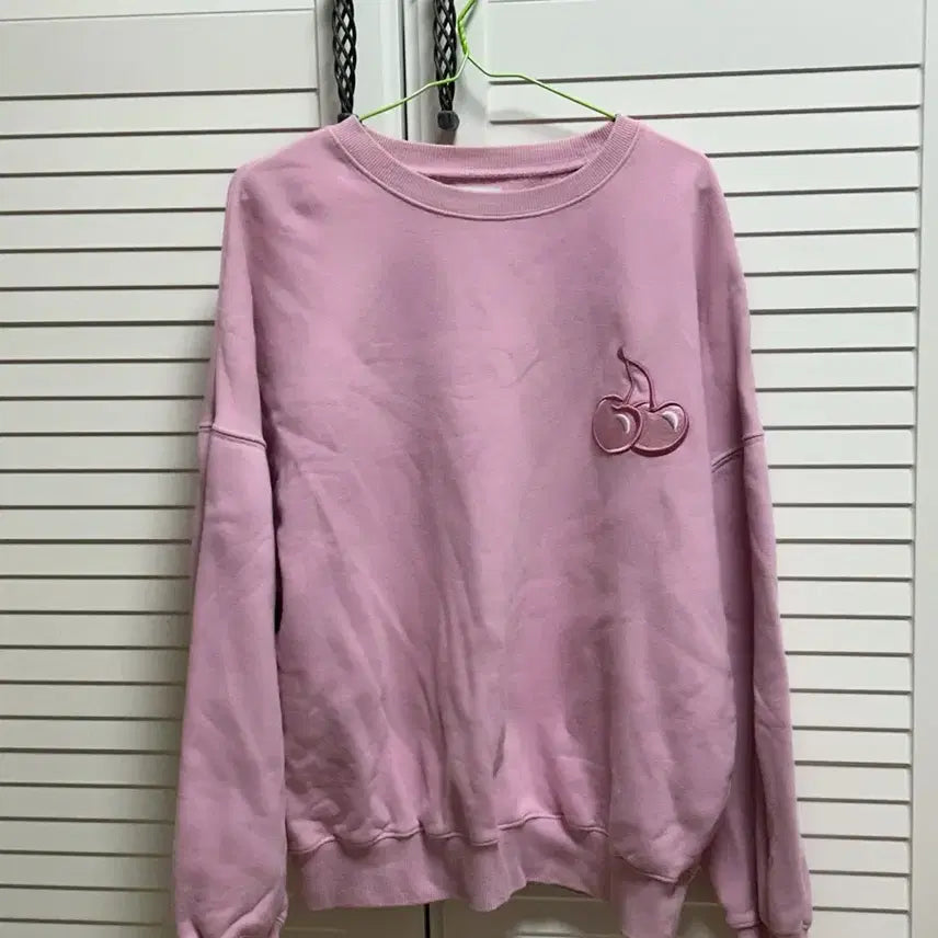 [BUNJANG] Kirsh Pink Sweatshirt / 키르시 핑크 맨투맨