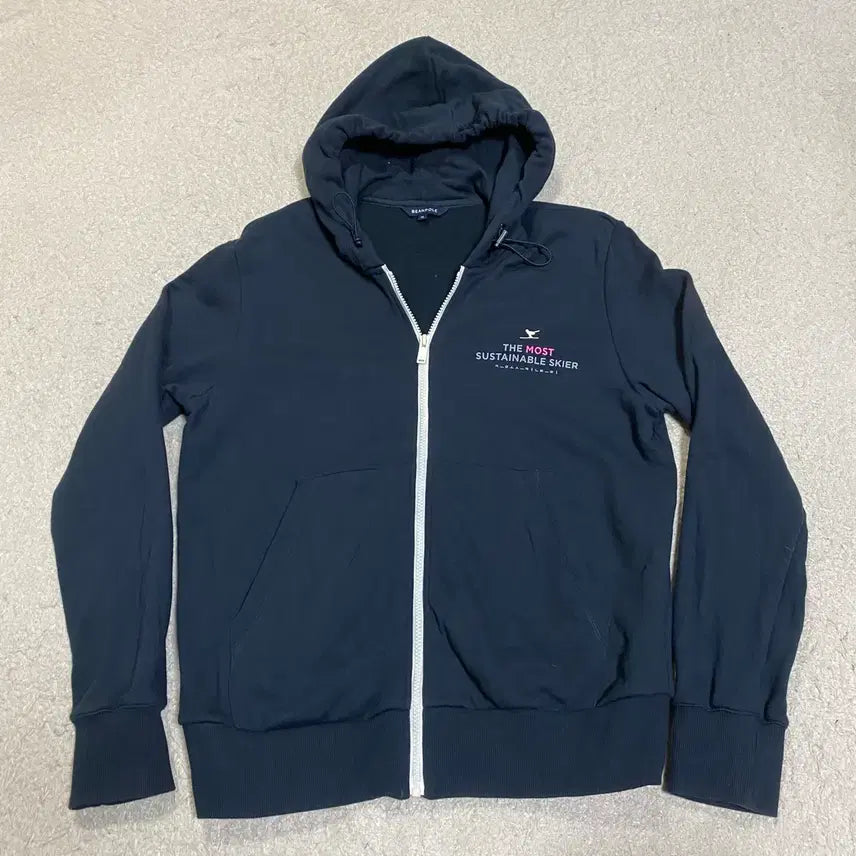 [BUNJANG] Beanpole Navy Hoodie Zip-up (Size 95) / 빈폴 네이비 후드집업 95