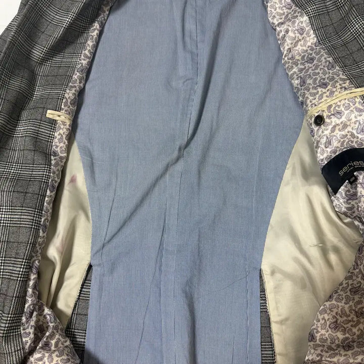 [BUNJANG] Series Check Blazer Jacket (Size 100) / 시리즈(Series) 체크 블레이저 자켓(사이즈 100)