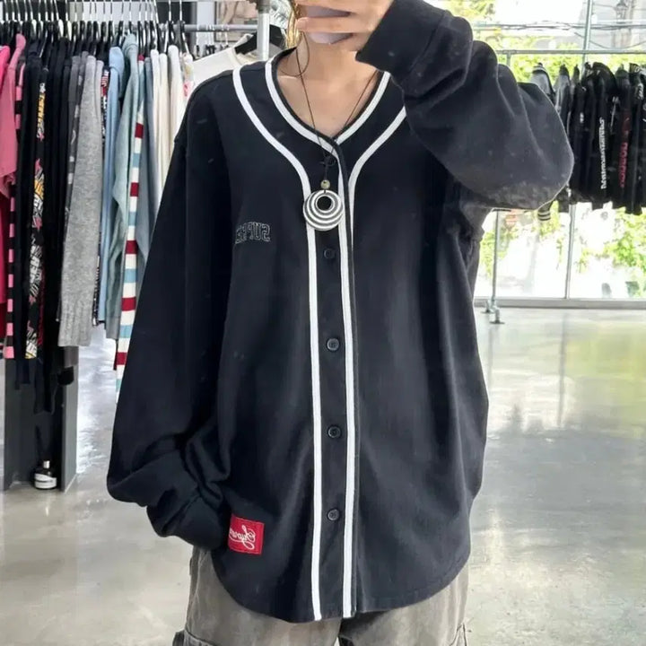 [BUNJANG] Supreme 18FW Baseball Jersey L / 슈프림 18fw 베이스볼 져지
