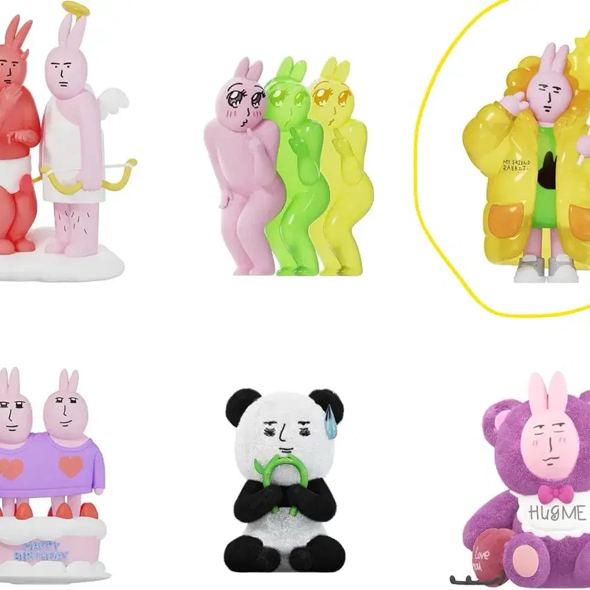 [BUNJANG] My Friend Rabbit Figure / 마이프랜드래빗 엄근진토끼 피규어
