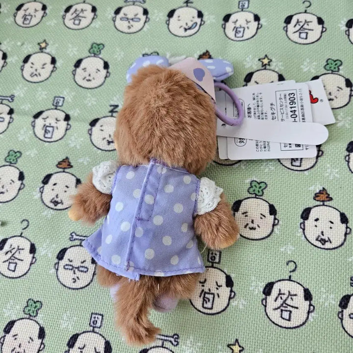 [BUNJANG] Monchhichi Dot One-Piece Dress / 홍콩 토끼 몬치치 도트 원피스