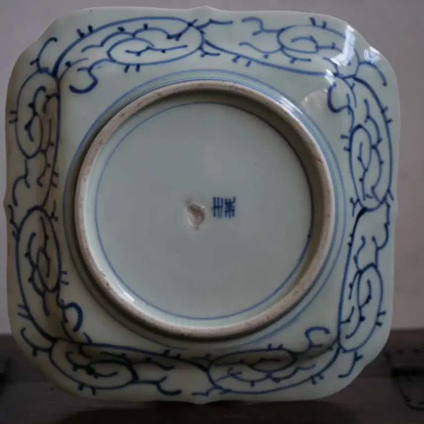 [BUNJANG] Antique Blue and White Porcelain Landscape Plate / 골동품 청화백자 산수문 접시 호승