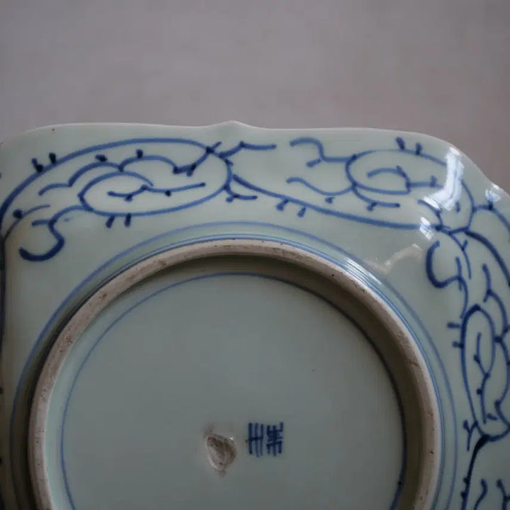 [BUNJANG] Antique Blue and White Porcelain Landscape Plate / 골동품 청화백자 산수문 접시 호승