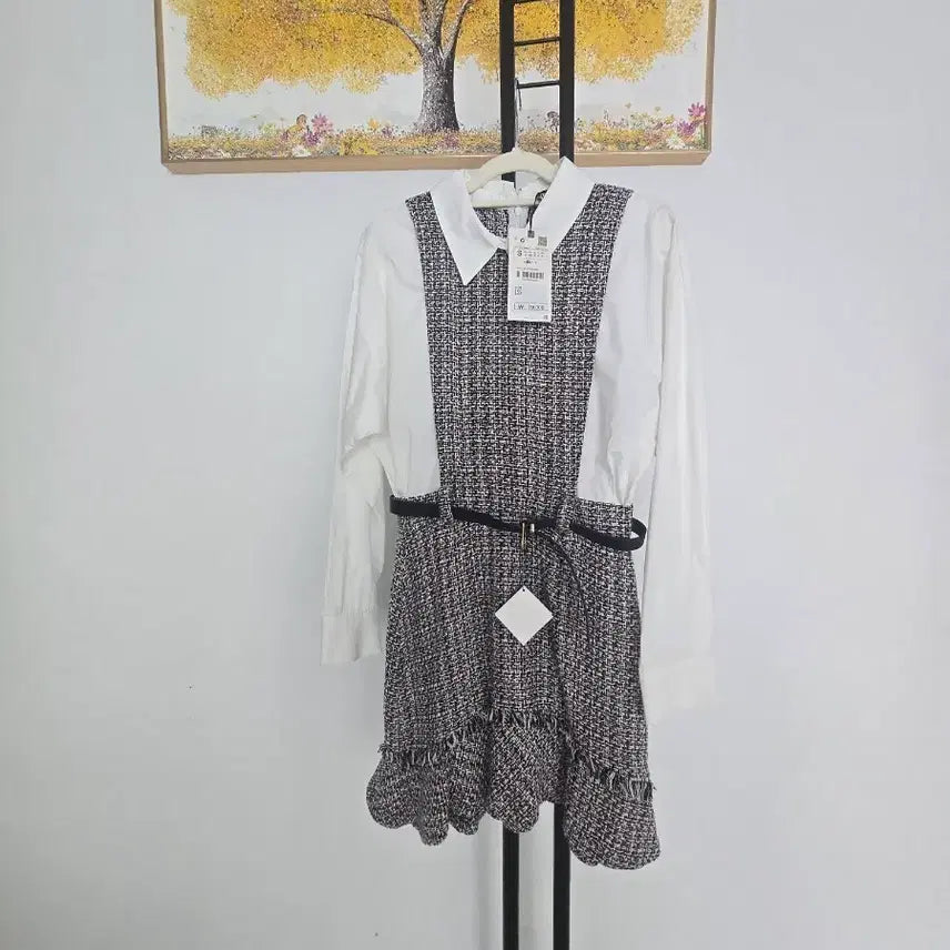 [SOLD OUT] 자라 트위드 셔츠 원피스 S 사이즈(새상품)