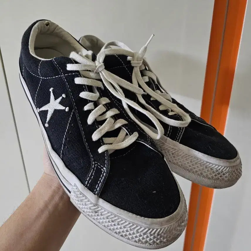 [BUNJANG] Converse x Stussy One Star Low Black Sneakers / 컨버스 x 스투시 원스타 로우 블랙 300