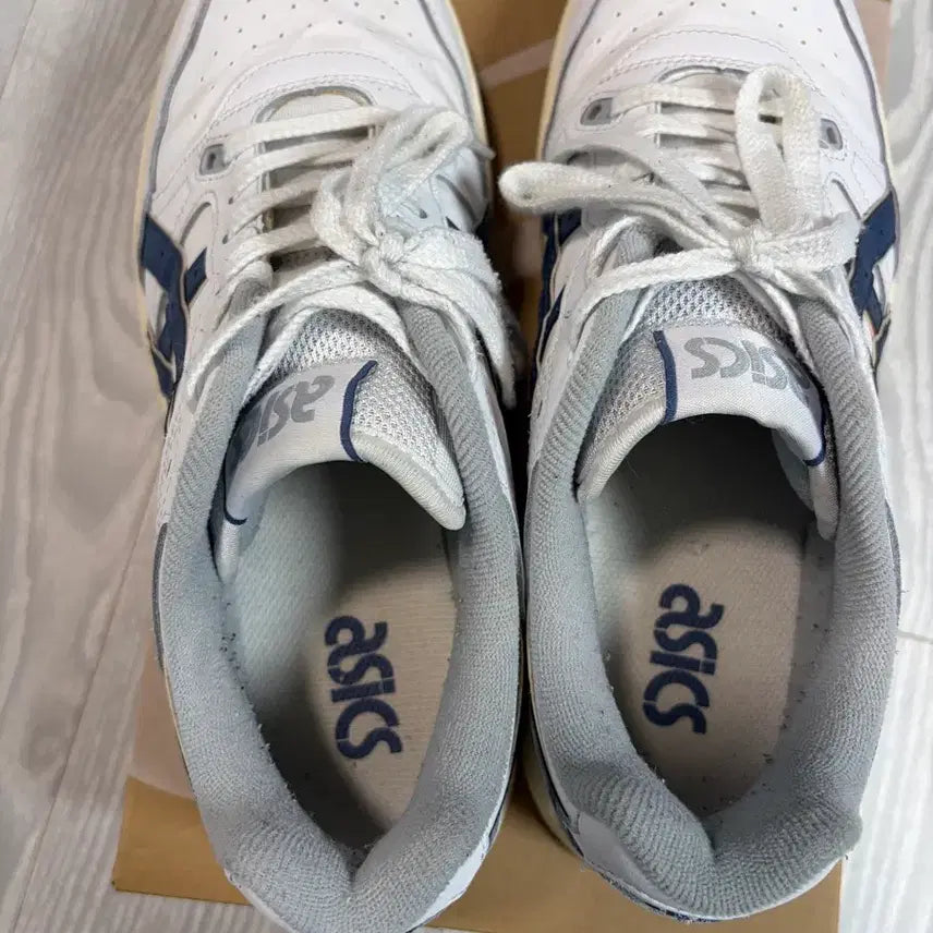 [BUNJANG] Asics EX89 White/Navy Sneakers / 아식스 EX89 (270)