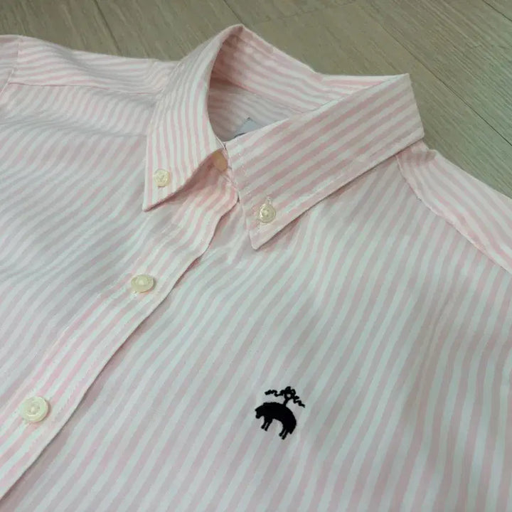 [BUNJANG] Brooks Brothers Pink Stripe Shirt - Women&