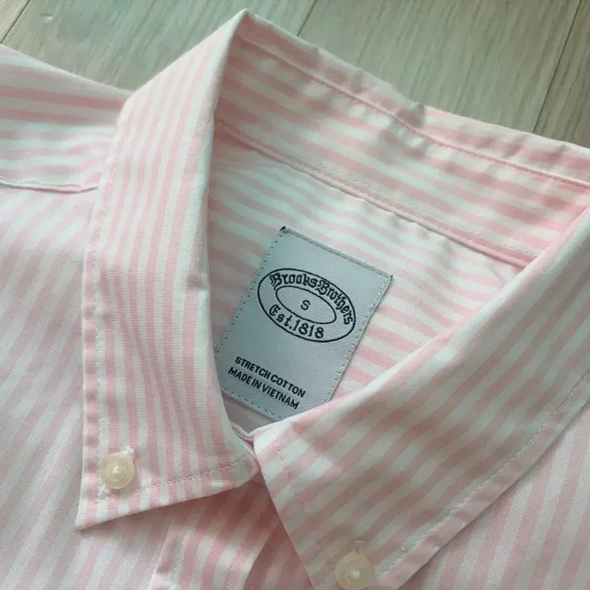[BUNJANG] Brooks Brothers Pink Stripe Shirt - Women&