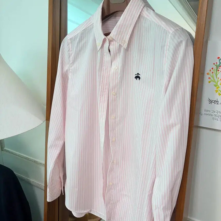 [BUNJANG] Brooks Brothers Pink Stripe Shirt - Women&