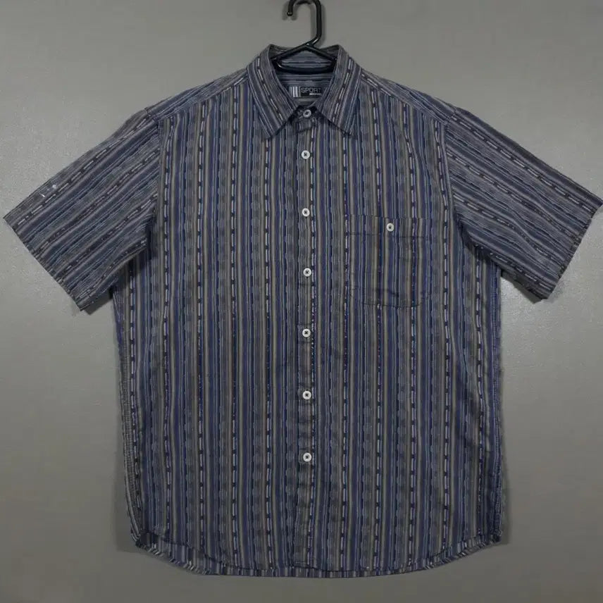 [BUNJANG] Missoni Sport 90s Multicolor Ethnic Short Sleeve Shirt L (100) / L (100) 미쏘니 스포츠 90s 멀티컬러 에스닉 멀티컬러 반팔 셔츠