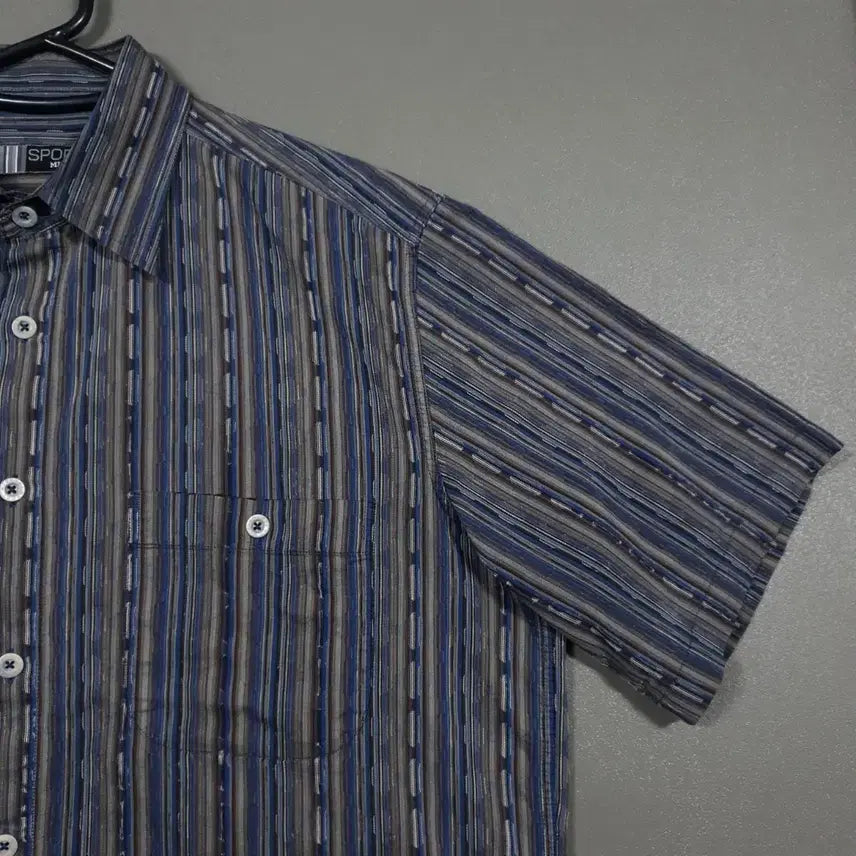 [BUNJANG] Missoni Sport 90s Multicolor Ethnic Short Sleeve Shirt L (100) / L (100) 미쏘니 스포츠 90s 멀티컬러 에스닉 멀티컬러 반팔 셔츠