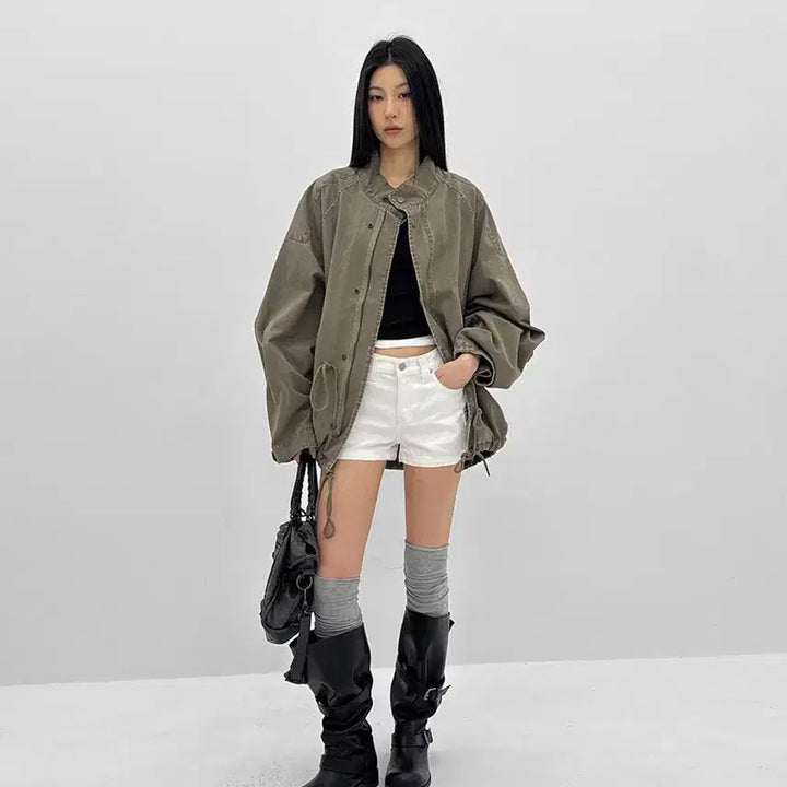 [BUNJANG] Blackup Murtley Pigment Field Jacket / 블랙업 머트레 피그먼트 야상자켓 카키