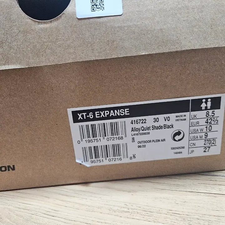 [BUNJANG] Salomon XT-6 Expanse Alloy Quiet Shade Sneakers / 살로몬 XT-6 익스팬스 알로이 콰이엇 쉐이드 270사이즈 판매
