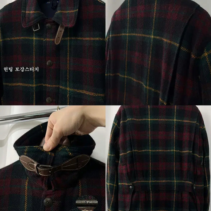 [BUNJANG] 폴로 랄프로렌 인디언헤드 알파카 울 매키노 타탄체크 헌팅 자켓 / 폴로 랄프로렌 인디언헤드 알파카 울 매키노 타탄체크 헌팅 자켓