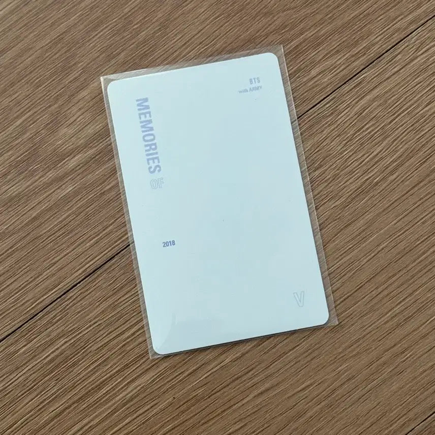 [BUNJANG] BTS V 2018 Memories Photocard / 방탄 bts 2018 메모리즈 포카 태형 v (하자 X)