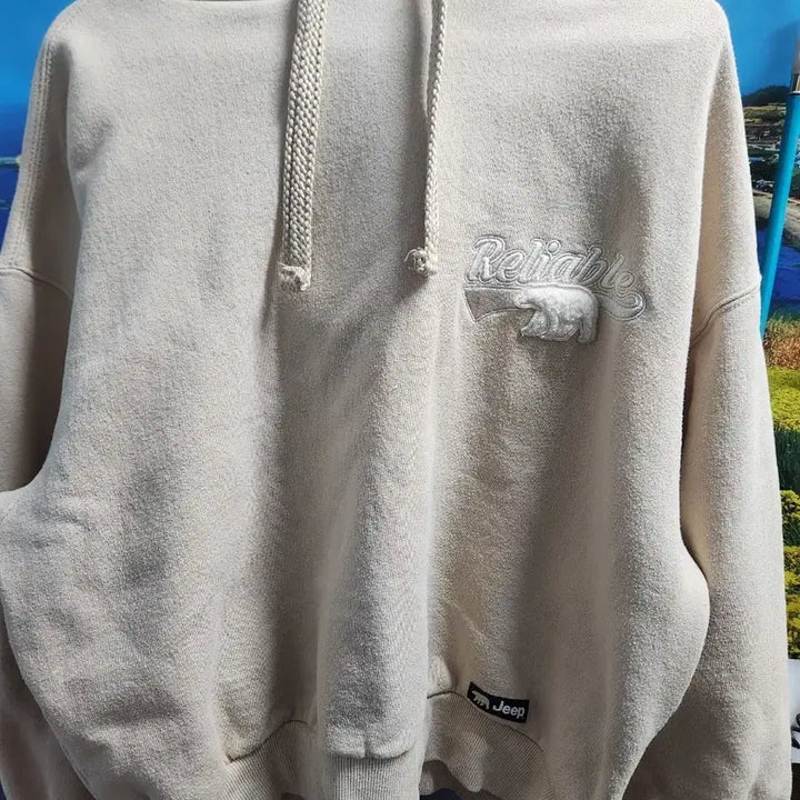 [BUNJANG] Jeep Reliable Embroidered Hoodie / Jeep 릴라이어블 자수 후드티