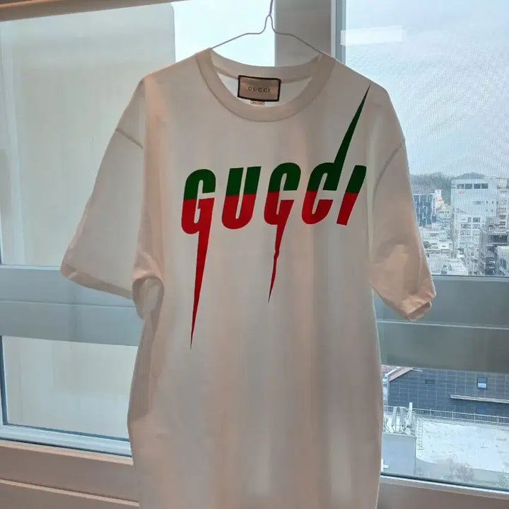 [BUNJANG] Gucci Blade Logo Short Sleeve T-shirt / [XL] 구찌 블레이드 로고 반팔티셔츠 백화점판