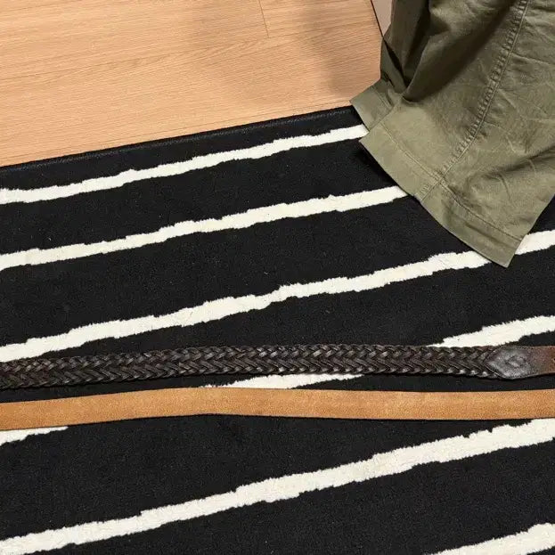 [BUNJANG] RRL Braided Leather Belt Dark Brown (Size 32) / 더블알엘, 브레이디드 레더 벨트, 32 size(dark brown)