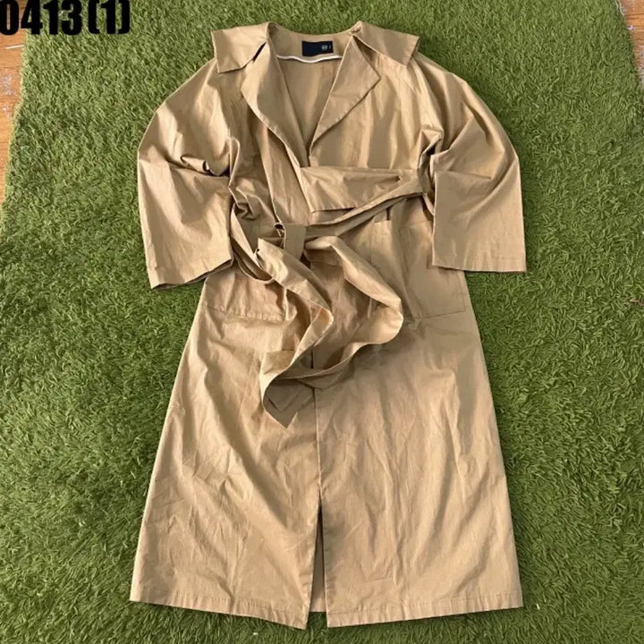 [BUNJANG] RECTO Beige Long Trench Coat / 렉토 recto 베이지 롱 트렌치 코트 L