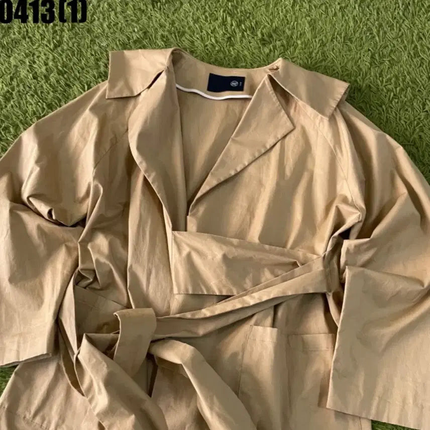 [BUNJANG] RECTO Beige Long Trench Coat / 렉토 recto 베이지 롱 트렌치 코트 L