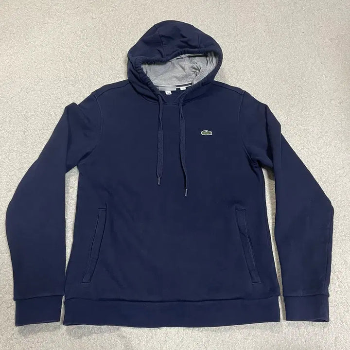 [BUNJANG] Lacoste Navy Hoodie Fleece M / 라코스테 네이비 후드티 기모 m