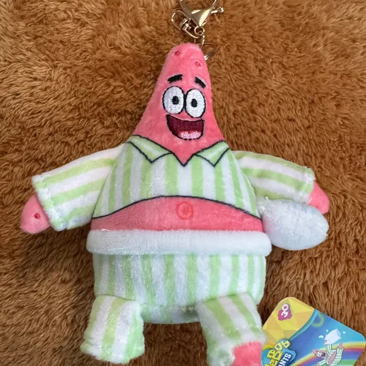 [SOLD OUT] 스폰지밥 파자마 뚱이 인형 키링